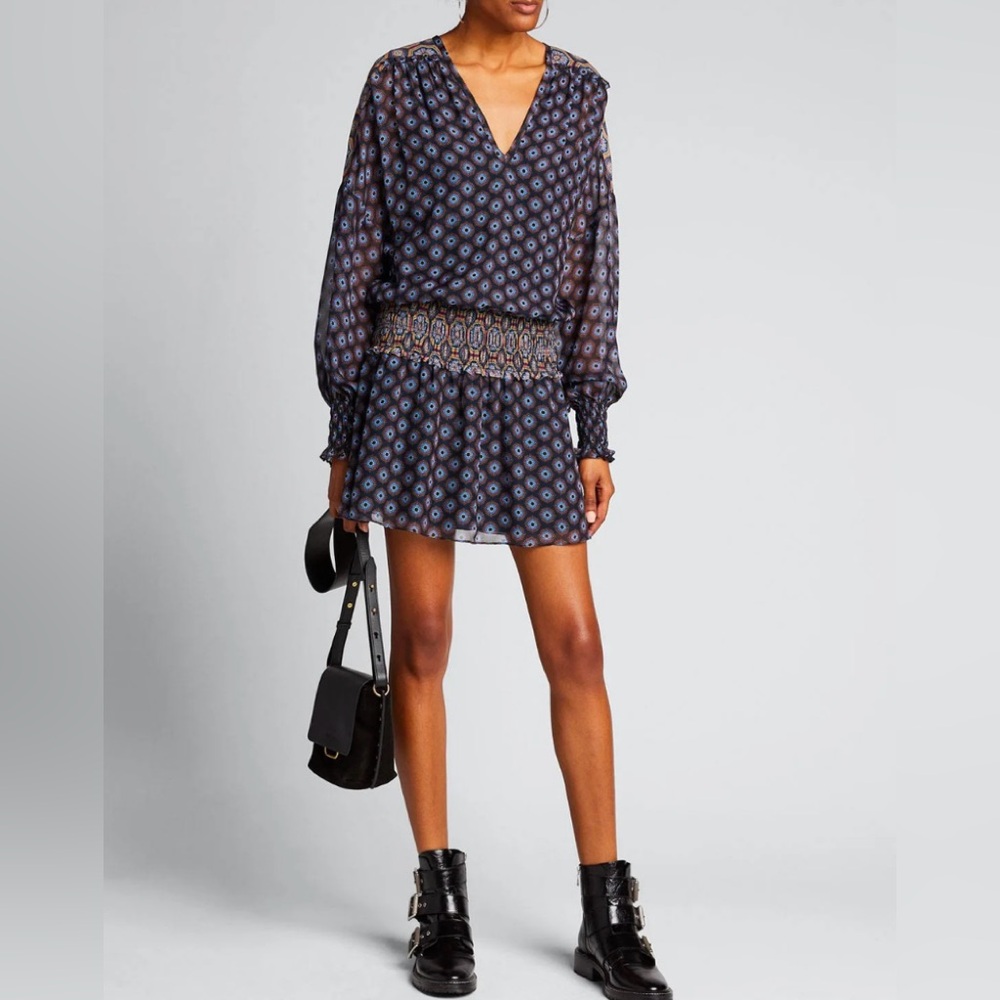 RAMY BROOK NY long sleeve silky dress - Picture 3 of 10